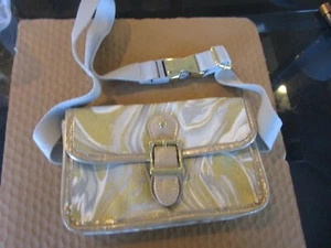 Pottery Barn Teen Northfield belt bag fanny pack Gold marble photo shoot sample - Picture 1 of 3