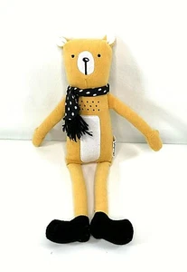 Pillowfort Target Gold Mustard Mini Pillow Bear 15" Stuffed Animal Plush Black - Picture 1 of 3