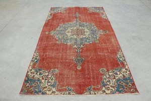 Floor Rug, Turkish Rugs, 4.7x8.5 ft Area Rug, Vintage Rug, Oriental Rugs - Picture 1 of 10