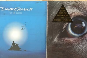 DAVID GILMOUR On An Island LP Gate + ROGER WATERS The Dark Side Of The Moon 2-LP - Picture 1 of 3