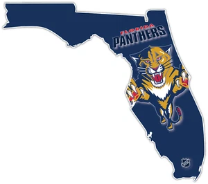 Calcomanía de vinilo pegatina para fanático del hockey sobre hielo de los Florida Panthers parachoques ventana para automóvil - Imagen 1 de 1