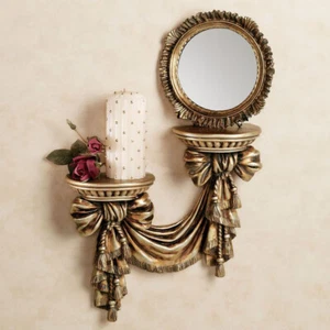 NIB Touch Of Class Decoative Handcrafted Gold Majesta Swag Wall Shelf - Picture 1 of 1