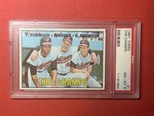 1967 Topps "THE CHAMPS" Card #1 Frank Robinson & Brooks Robinson NM-MT PSA 8