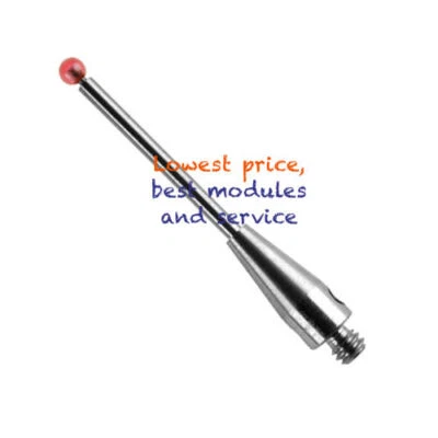 for A-5003-0034 M2 Thread 1.5mm Ruby Ball Tungsten Carbide Stem L20mm CMM Styli - Image 1 of 3