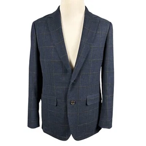 Bonobos 40R Wool Blend Plaid Slim Fit Two Button Blazer Jacket Sports Coat - Picture 1 of 19