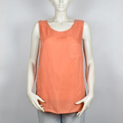 Camiseta sin mangas HUGO BOSS para mujer forro naranja cupro talla 8 EE. UU. Foto 1 de 4
