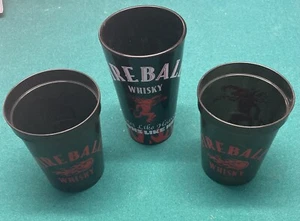 Fireball Whisky Set 2 10oz Cups & 12oz Glass Tastes Like Heaven Burns Like Hell - Picture 1 of 1
