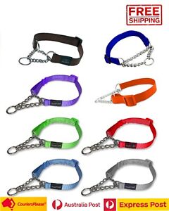 Pet Dog Adjustable Martingale Collar Chain Choker Dog Training Chain 3 SizeS M L