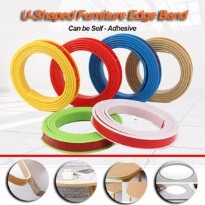 U-Shape Furniture Edge Banding TPE Flexible Self Adhesive Edge Guard Protector - Picture 1 of 22
