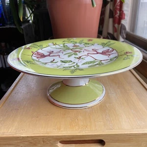 Lou Rota Cake Stand Plate Anthropologie Mother Nature Praying Mantis 12.5” NWT - Picture 1 of 6
