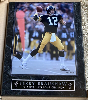 Placa Terry Bradshaw 4 veces campeón del Super Bowl Foto 1 de 4
