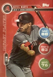 2020 Ketel Marte Topps Attax MLB Game Card Impact Player Diamondbacks - Bild 1 von 2