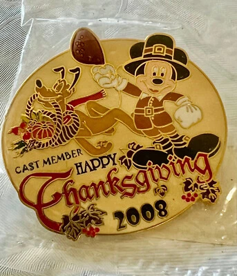 Disney Cast Exclusive 2008 Happy Thanksgiving Pin LE 1750 + Free Shipping - Image 1 of 2