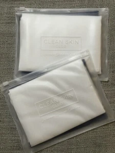 Clean Skin Club Antibacterial Pillowcases Clean Sleep  White Set Of 2  New !!! - Picture 1 of 5