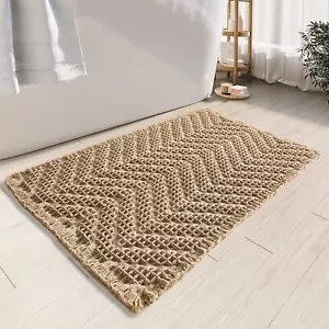 Bathroom Floor Mat,Boho Bath Mat,Super Absorbent Bath Mat,Bathroom Rugs Non S... - Picture 1 of 6