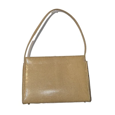 CARLA MANCINI - Bolso de Mano Pequeño-Mini Cartera de Hombro Cuero Beige Foto 1 de 4