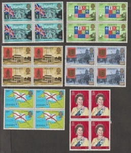 1976-77 Jersey #137-55 (19xblock of 4) MNH SCV-63$ - Picture 1 of 6