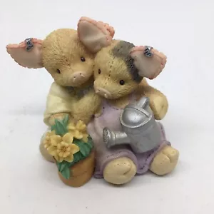 1995 Diese kleine Schweinchenfigur Enesco "Unsere Liebe wächst!" - Bild 1 von 7