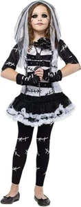 New Halloween Monster Bride Girls Costume Sm 4-6 - Picture 1 of 1