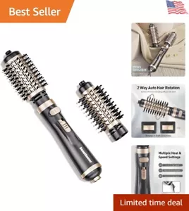 3-in-1 Hot Air Styler: Rotating Blow Dryer Brush with 2" and 1.5" Attachments - Picture 1 of 11