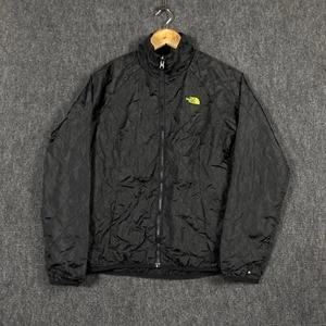 The North Face Womens Small Full Zip Quilted Insulated Jacket Black Zip Pockets - Picture 1 of 14