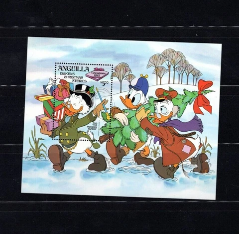 Anguilla Disney 556 Christmas VF MNH S/S A2p Cover
