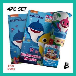 NWT Pinkfong Baby Shark 4pc Gift Set B - Picture 1 of 5