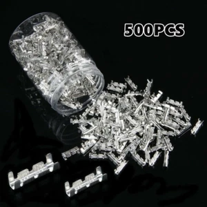 500pcs Electrical Cable Wire Splice Connectors Tinned Insulated Crimp Terminals - Picture 1 of 7