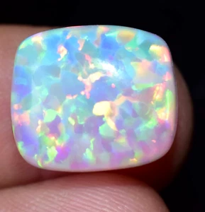 Natural White Fire Opal Australian Untreated 5.45 Ct Certified Loose Gemstone - Picture 1 of 7