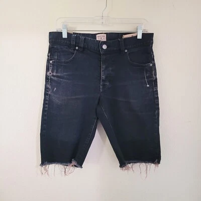 Insight Denim Bermuda Dark Wash Shorts Size 30 - image 1 of 4