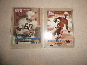 Otto Graham #4/Red Grange #2 Special Collectable 1991 NFL Pro Set Card -Vintage - Picture 1 of 2