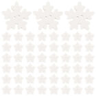 100 Wooden Snowflake Christmas Craft Buttons Bulk 18MM-FI