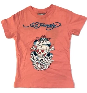 Camiseta Ed Hardy Niña LOVE MATA LENTAMENTE con Estrás Talla 4 - Imagen 1 de 3