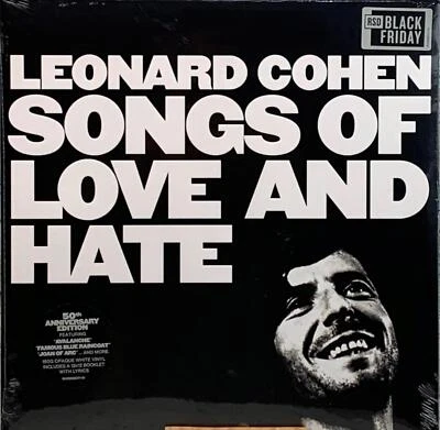 Leonard Cohen Songs Of Love And Hate RSD Colored Vinyl Record LP White Opaque - Image 1 of 4