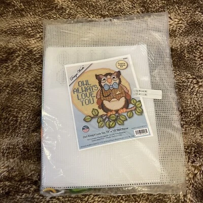 Owl Always Love You Wall Hanging Plastic Canvas Kit Design Works Annie’s Attic - Image 1 of 4
