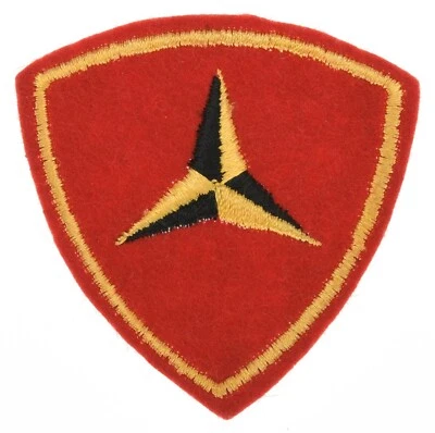 WWII USMC 3rd Marine Division Shoulder Insignia, Wool - Image 1 of 2