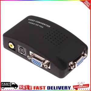 Convertidor RCA Compuesto S-Video AV a VGA Convertidor RCA AV a VGA para PC a TV - Imagen 1 de 10