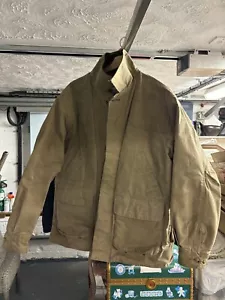 Orvis Jacket Mens Medium Tan Beige Utility Field Coat Hunting Fishing - Picture 1 of 4