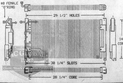 73 1973 Buick Century Regal Skylark GM AC Condenser Air OEM 3017569 AC1900 USA - Image 1 of 2