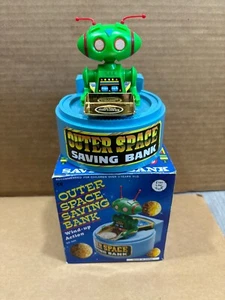 Outer Space Alien Windup Savings Bank Working MIB See Video - Picture 1 of 4