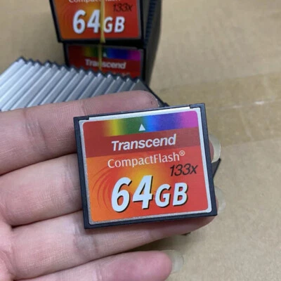 1/5/10Pcs 64GB Transcend CompactFlash CF Card 133x Speed Flash Memory Card - Image 1 of 3