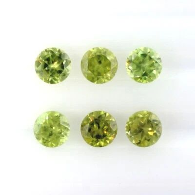 COLOR VERDE ESFENO 5 MM CORTE REDONDO SE VENDE POR PIEDRA CALIBRADA LIMPIA F-4980 Foto 1 de 3