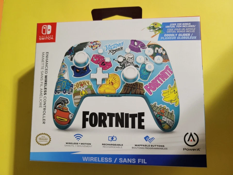 NEW - Fortnite Nintendo Switch Rechargeable Wireless Controller - PowerA - Image 1 of 1