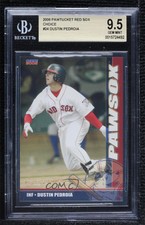 2006 Choice Pawtucket Red Sox Dustin Pedroia #24 BGS 9.5 GEM MINT Rookie RC