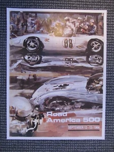 1964 SPORTS CAR RACE ROAD AMERICA 500 POSTER SCCA ELKART LAKE WISCONSON WI alms - Bild 1 von 1