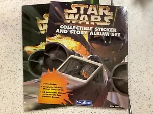 STAR WARS: 66 COLLECTIBLE STICKERS AND STORY ALBUM By Sky Box - Foto 1 di 5