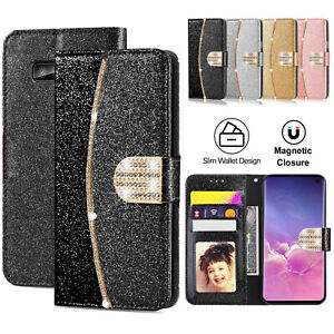 Flip Leather Case For Samsung S21 S20 Ultra S10 S9 S8 S6 Magnetic Wallet Cover