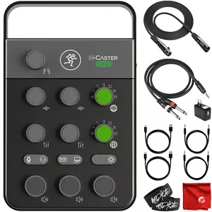 Mackie M-Caster Live Portable USB Streaming Recording Mixer with Cable Bundle - Picture 1 of 12