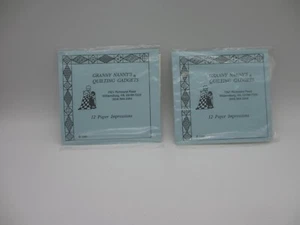 Santa Pine Tree Granny Nanny's Quilting Gadgets Paper Impressions 1991  2  1/2" - Bild 1 von 2