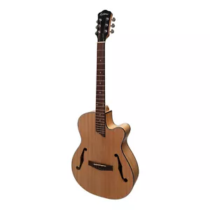 New Martinez Jazz Hybrid Small Body Acoustic-Electric Guitar (Mindi-Wood) - Picture 1 of 8